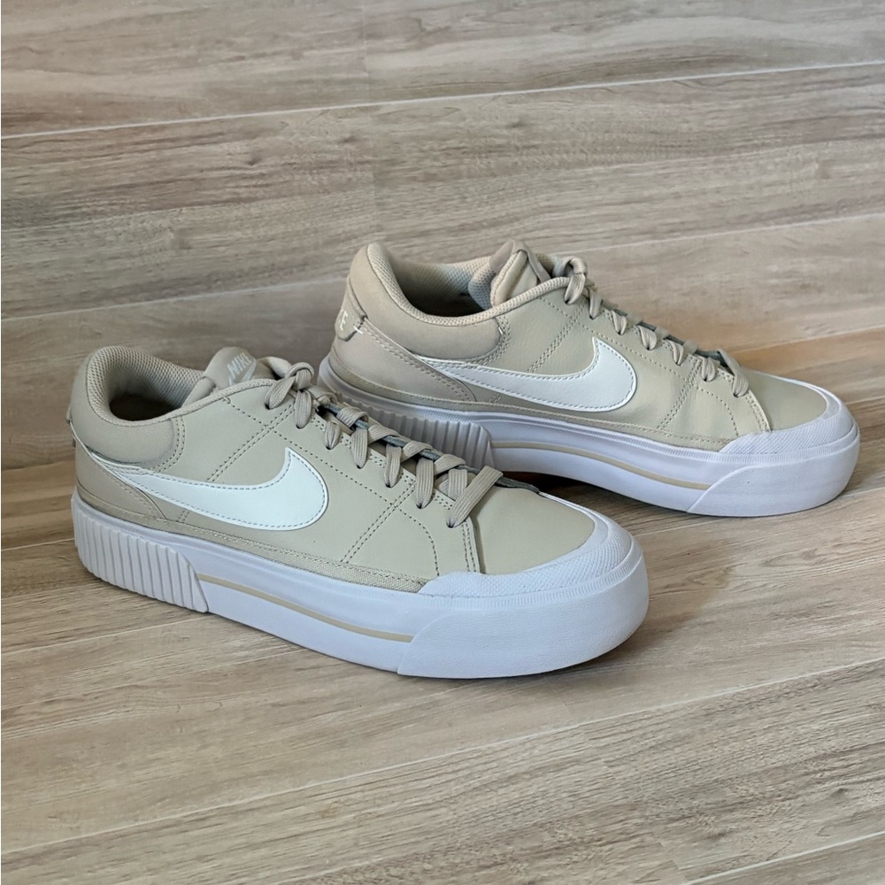 Nike Women's Court Legacy Lift Sneakers, Lt. Orewood Brown, Size 9